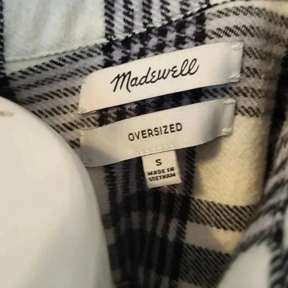 Madewell Flannel Oversized Ex-Boyfriend Shirt in Romana Plaid(S) - Picture 9 of 10